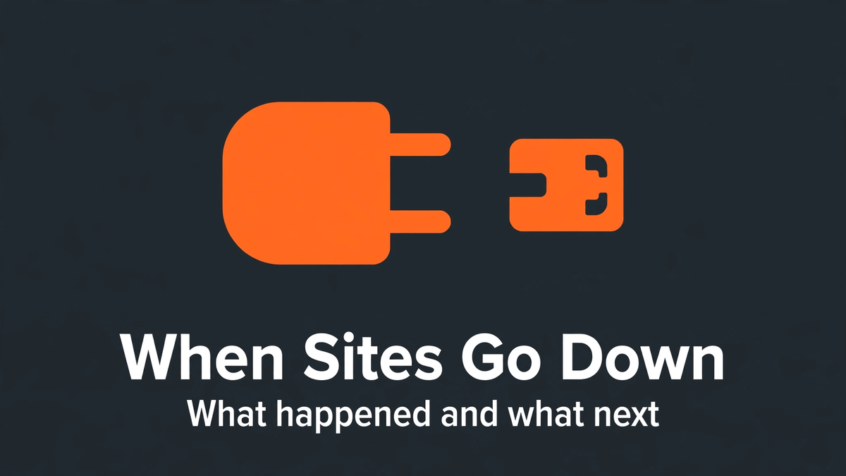 Why Streaming Sites Go Down — and What to Do Next